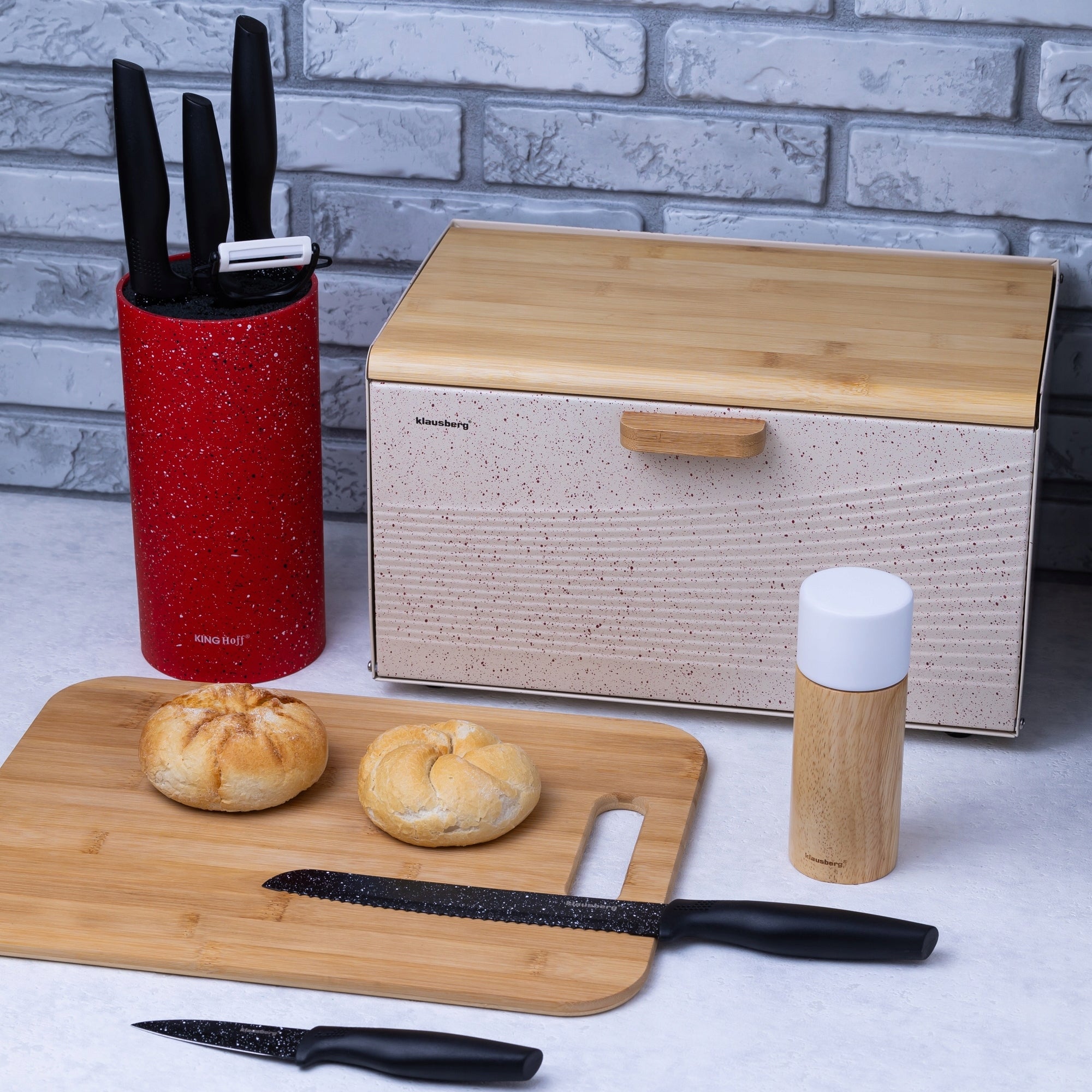 Kitchen Knives 6 el. KITCHEN KNIFE SET + Knife Peeler Knife KLAUSBERG Manufacturer code KB-7613