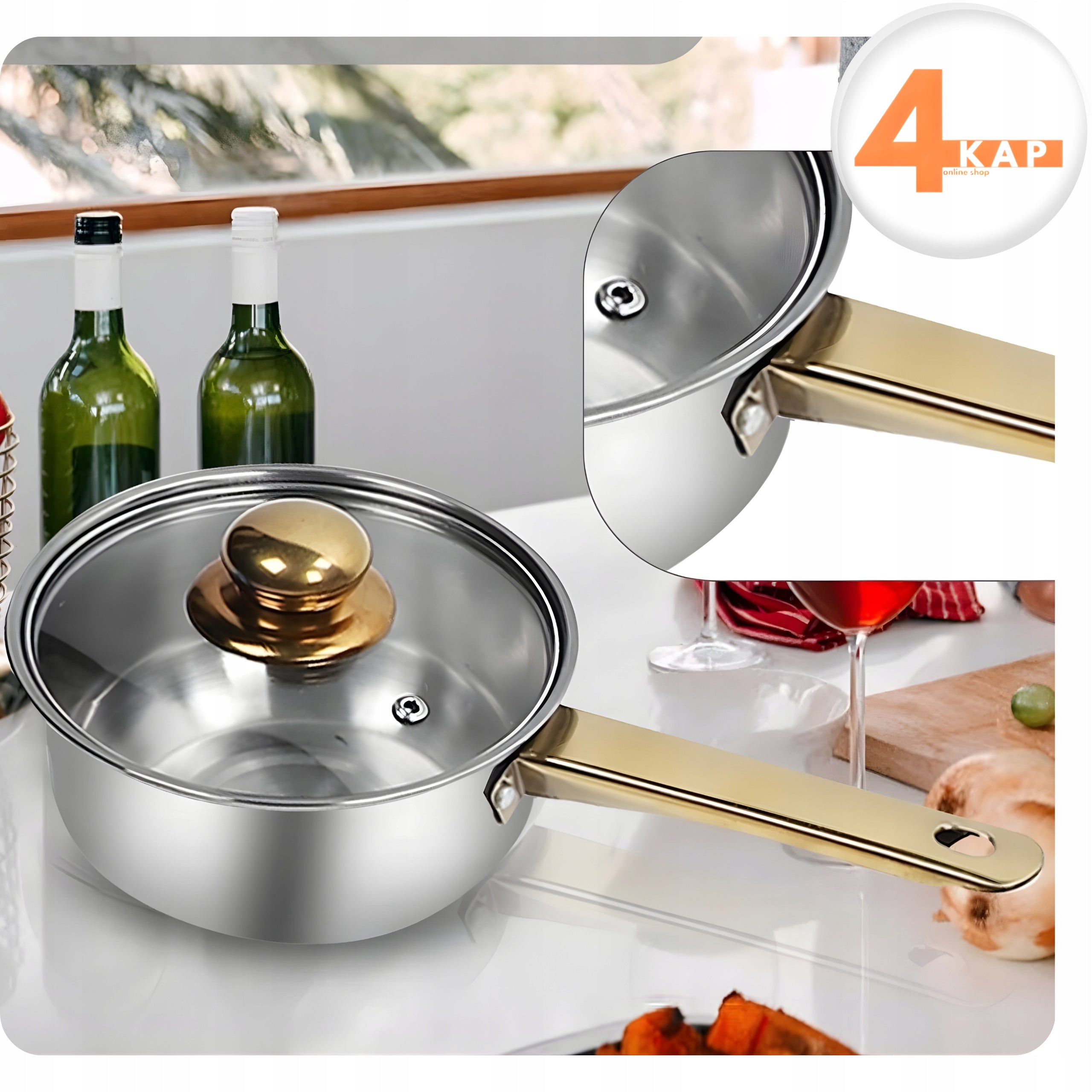 Kitchen Pot Set of 12 Elem. Gas Indication Pan + Lids Brand no brand