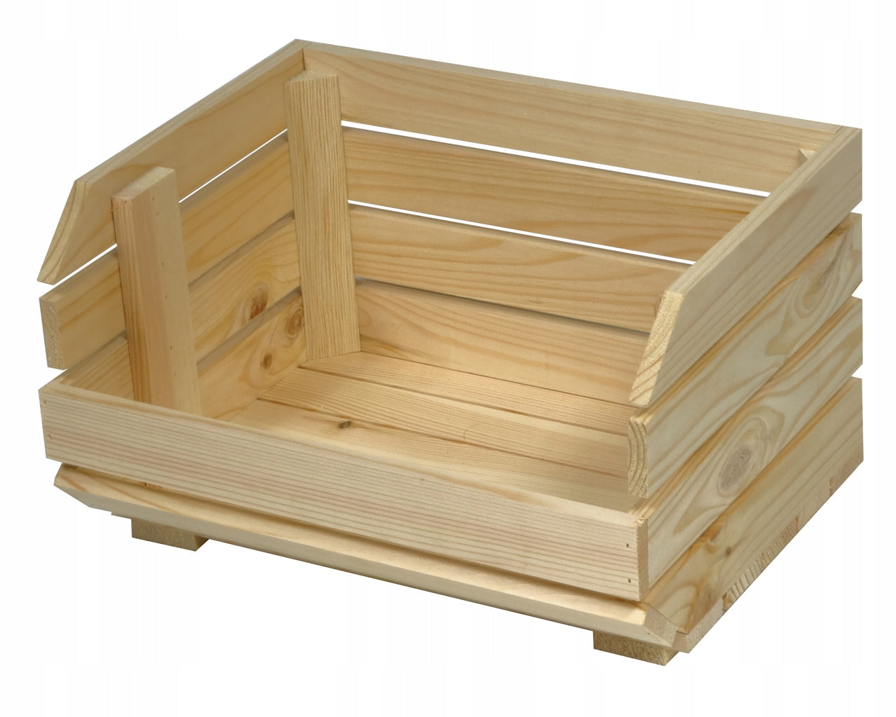 Kitchen Trolley on WHEELS Wooden Vegetable Rack MODULAR Storage Crates Packaging status original