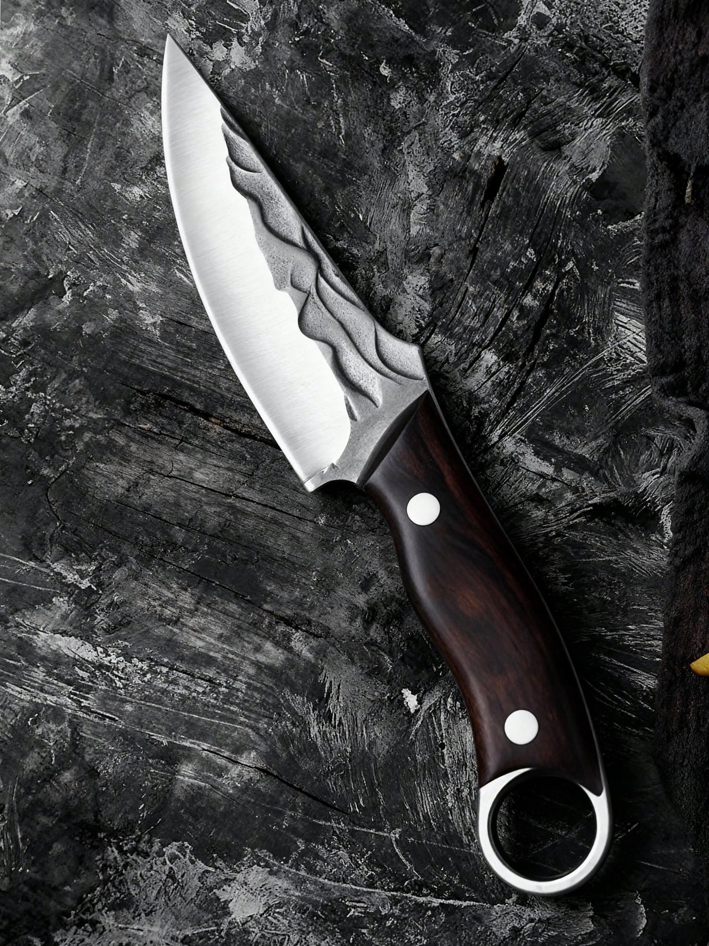 Kitchen and survival knife Viking 22,4 cm steel 4Cr13MOV wood EKW1076 Packaging status original