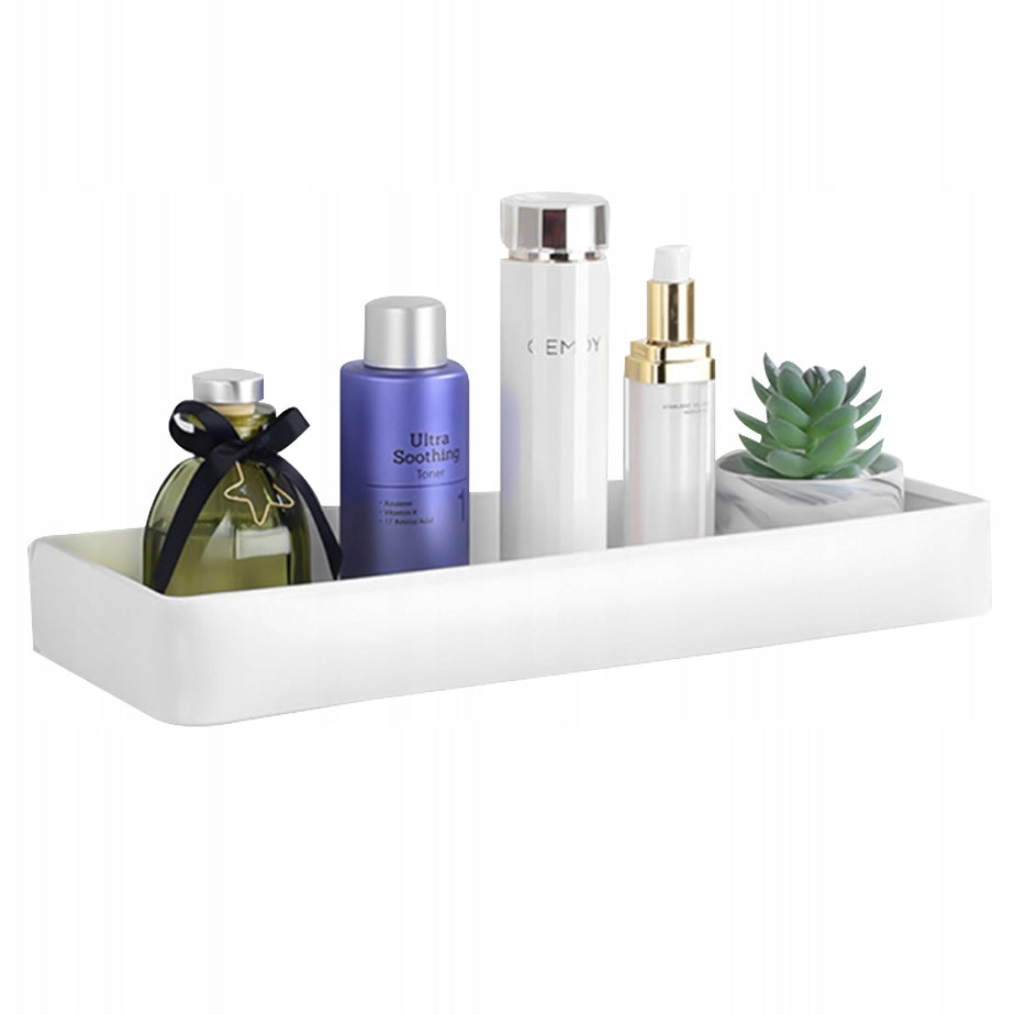Kitchen bathroom shelf hanging loft 40cm white for shampoo liquids