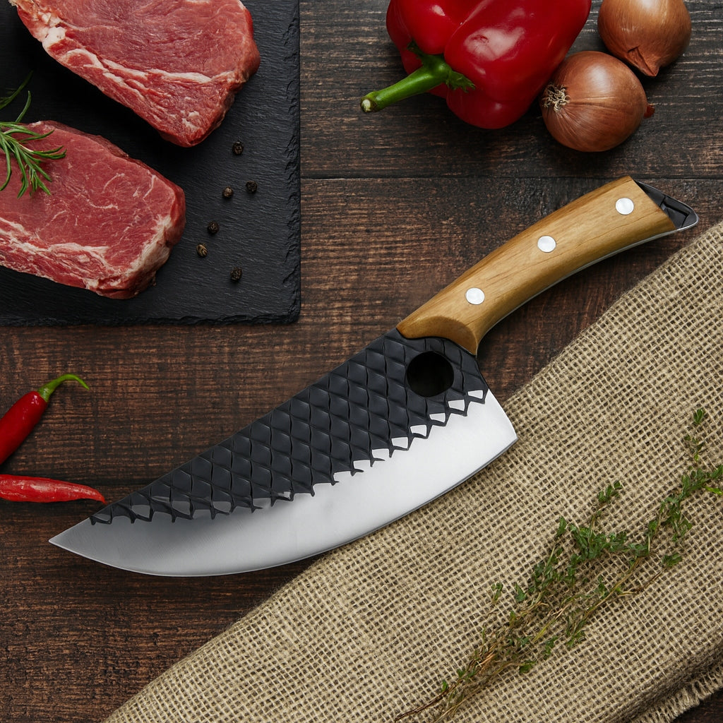 Kitchen cleaver kitchen knife for meat PREMIUM SOLID CHEF'S KNIFE 30,5cm Packaging status original