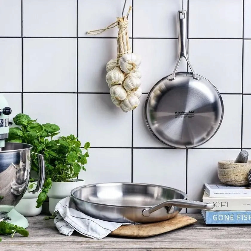 KitchenAid Set of 2 Pans Multi-Ply 20+28 cm stainless steel induction Manufacturer code CW-CC004915-001