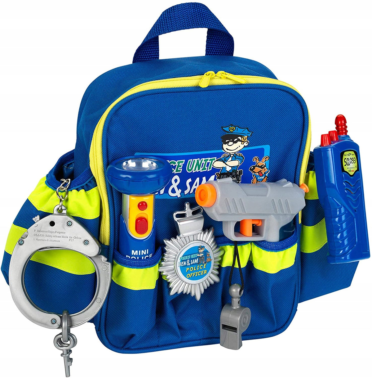 Klein 8802 Policeman Backpack Ben & Sam Accessories Handcuffs Badge Manufacturer code 8802
