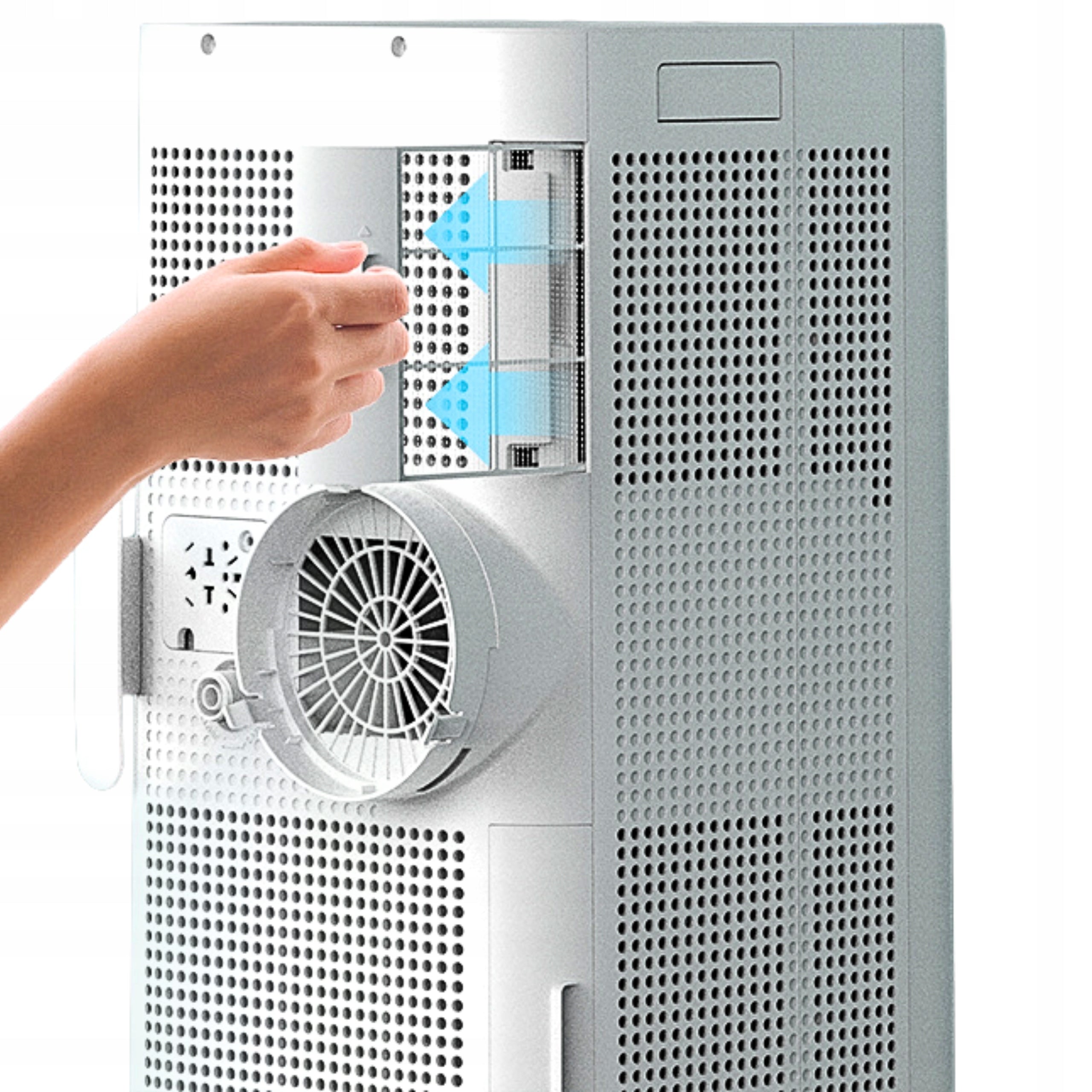 Klimatyzator przenośny 4w1 FROZONE 3,3kW 35m2 Osuszacz +WiFi +Pompa ciepła Kolor dominujący biały