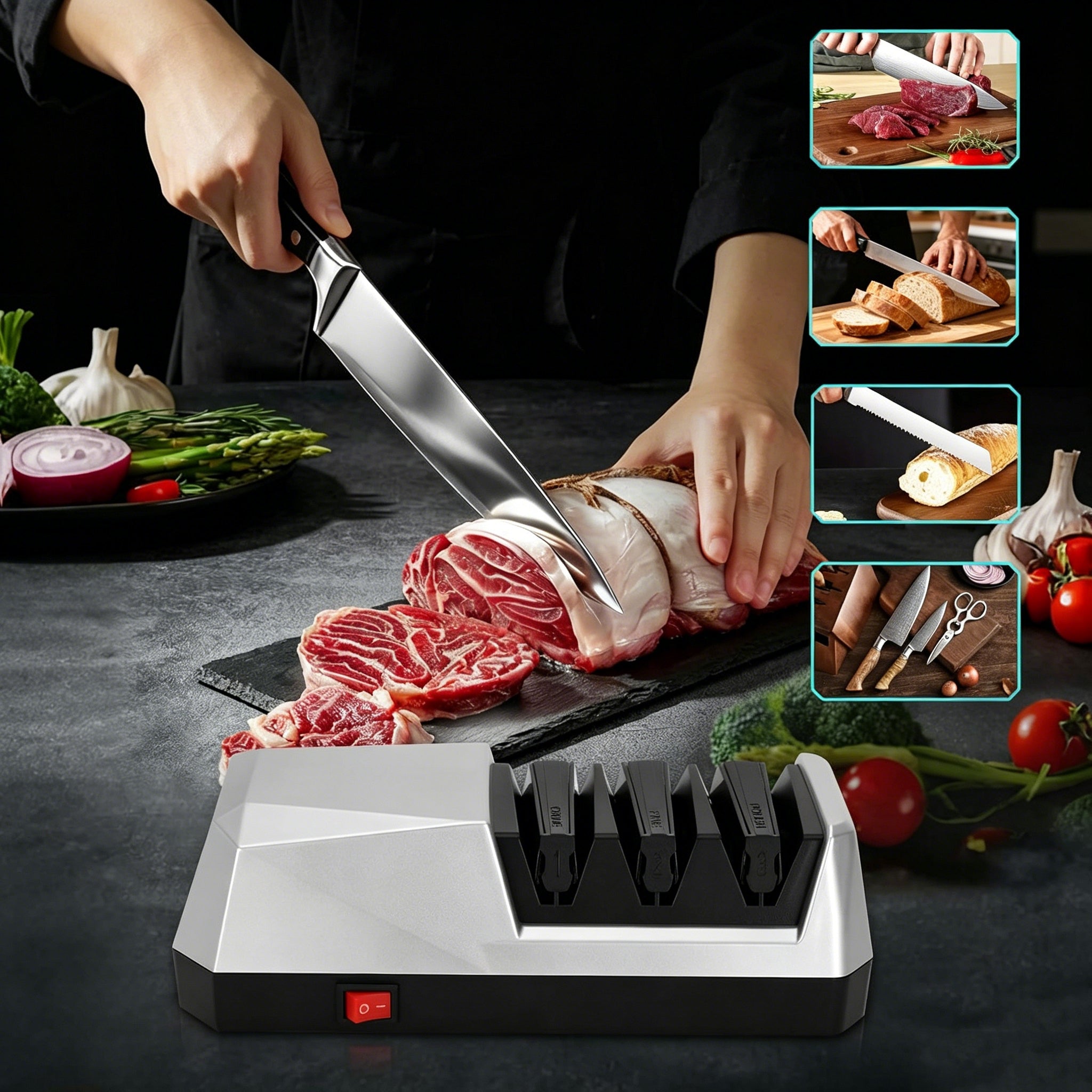 Knife Sharpener Scissors Electric Donkey Professional Diamond Manufacturer code 08044470-1