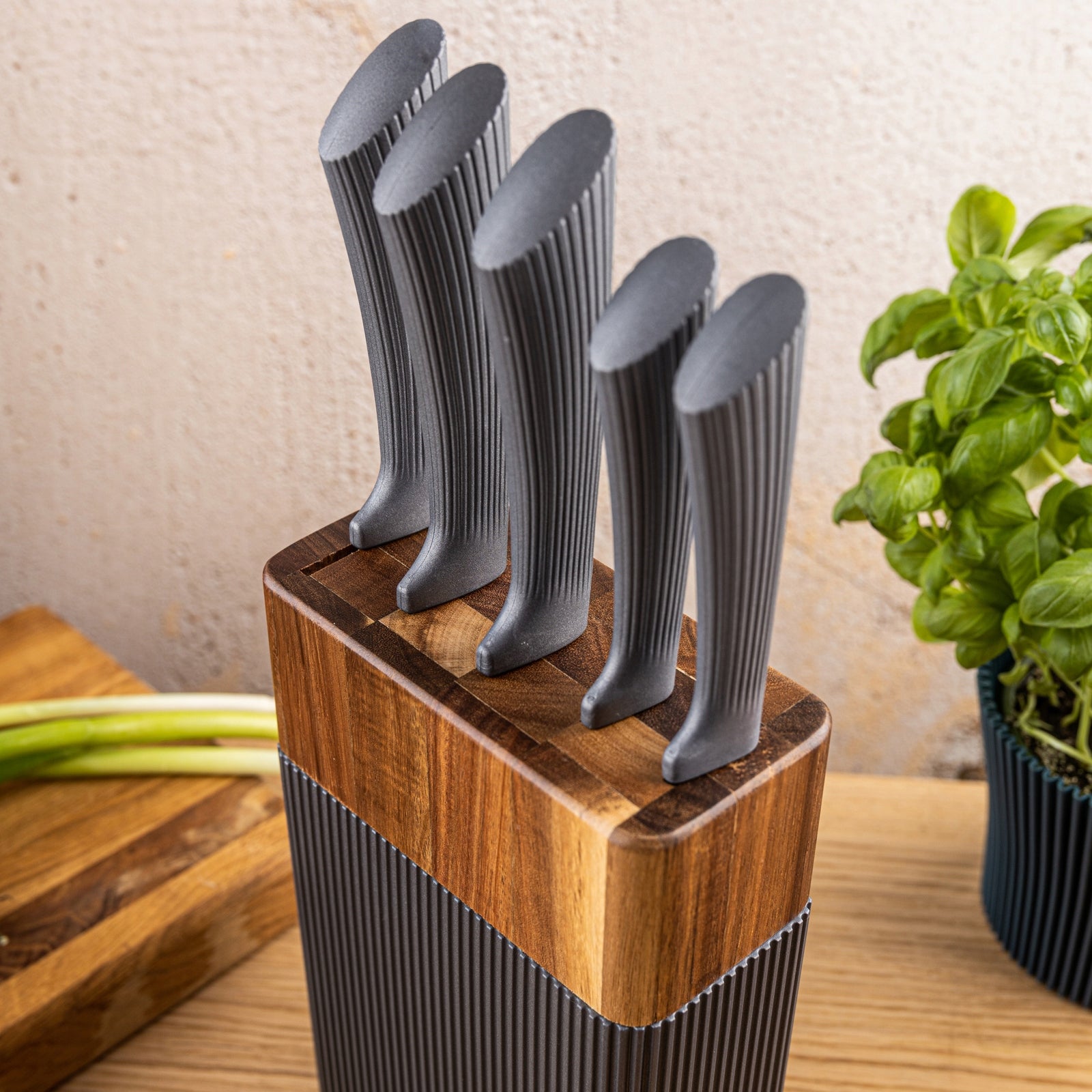 Knives Set of Knives 6 el. stand acacia, grey handles KLAUSBERG KB-7979 EAN (GTIN) 5908287279797