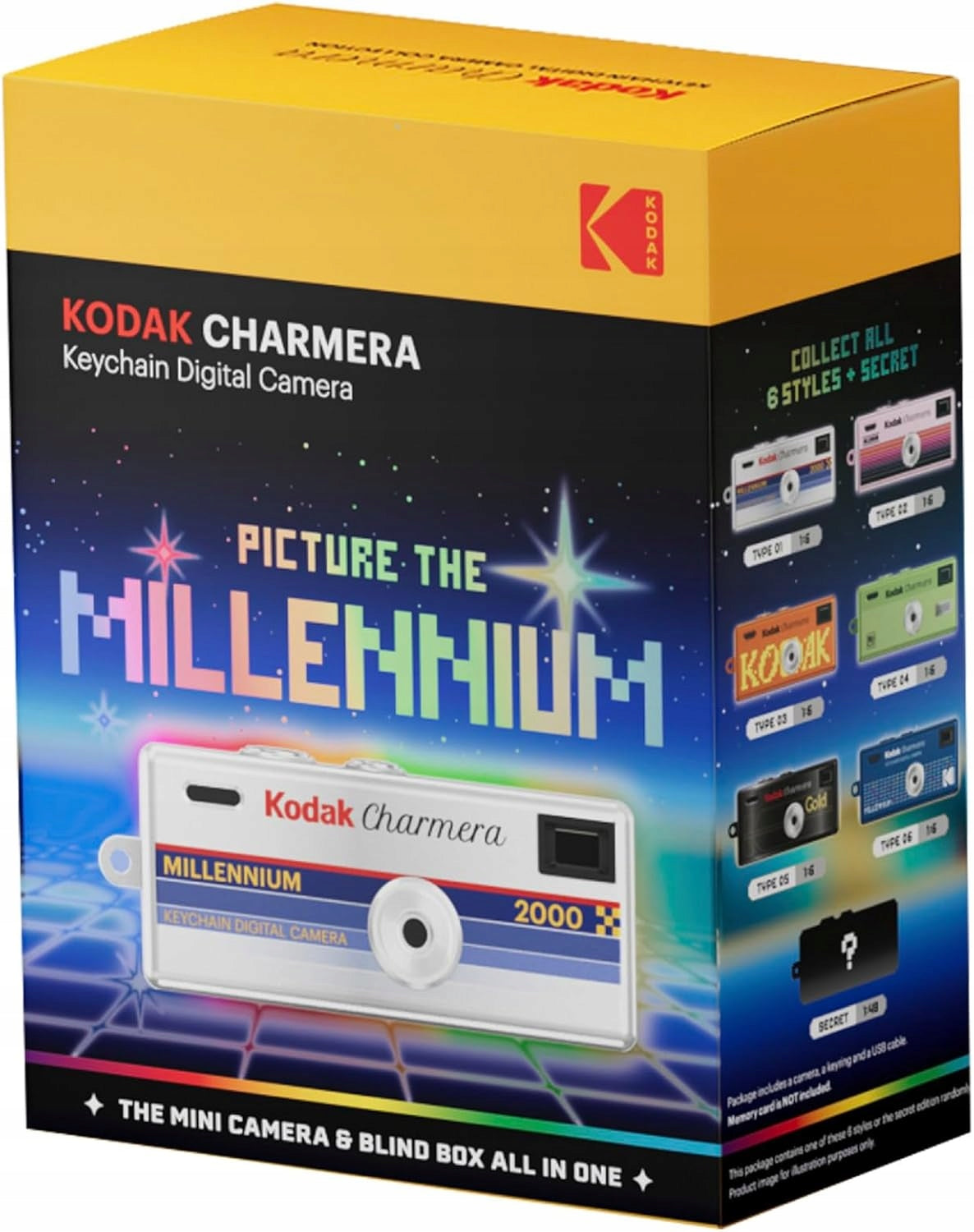 Kodak Charmera Millennium Edition Keychain Digital Camera Blind Box
