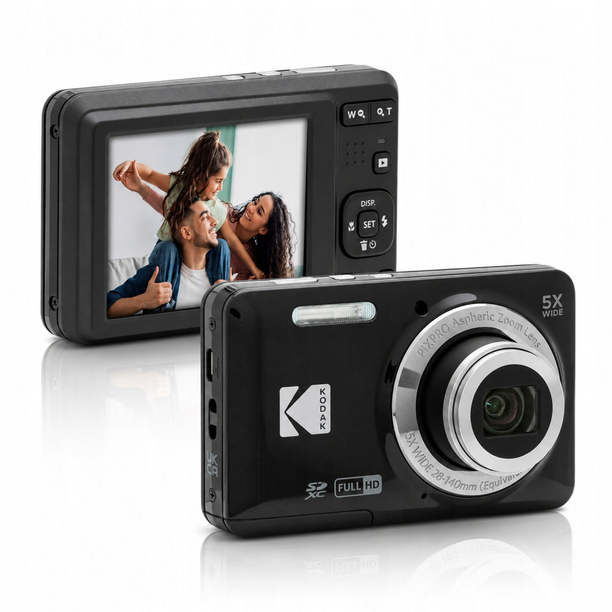 Kodak PIXPRO FZ55 Compact Digital Camera 16MP Full HD Retro Black Manufacturer code FZ55-BK