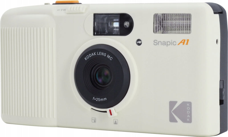 Kodak Snapic A1 Ivory White Analog Camera for 35mm Film Slot Machine + OLED Packaging status original