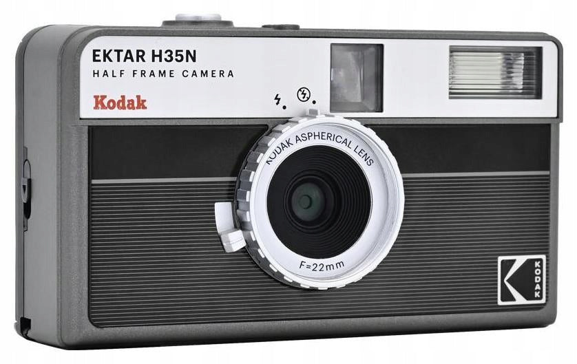 Kodak half-frame analog camera EKTAR H35N Camera Striped Black Brand Kodak