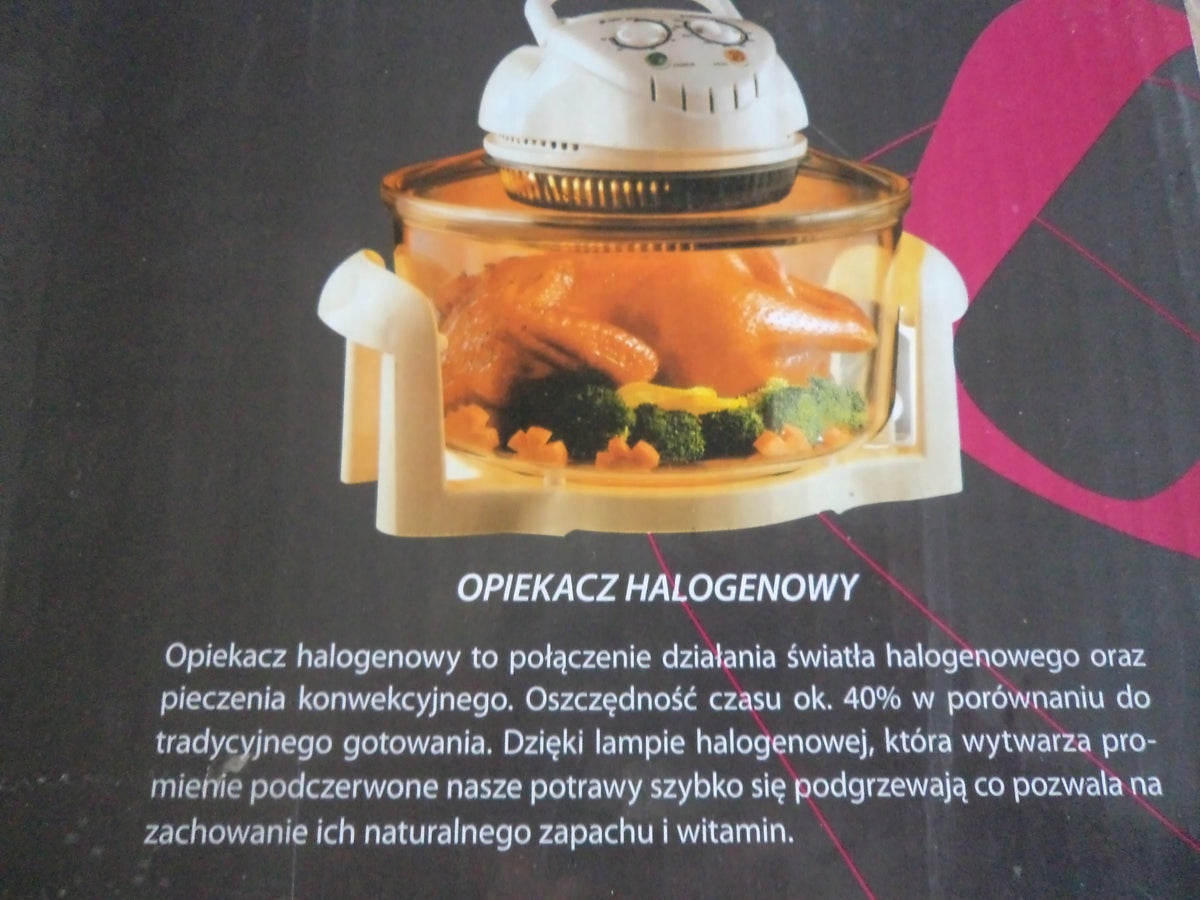 Kombiwar, opiekacz halogenowy Botti 12 l biały 1200-1400 W Dominant color white