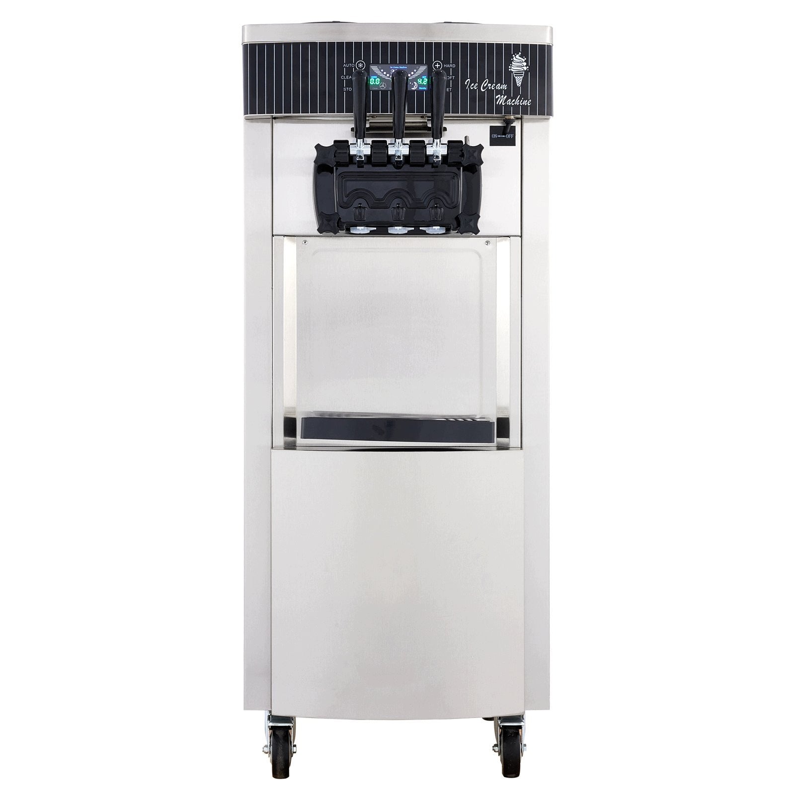 Komercyjna maszyna lodów 3smaki 2200W wydajność 20-28l/h chłodzenie wstępne Packaging status original
