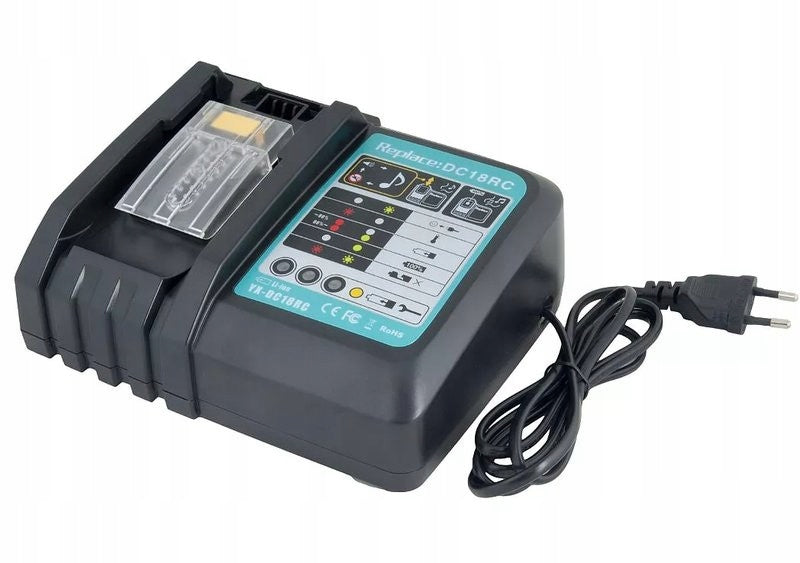 Kompatibilní nabíječka DC18RC pro AKU baterie Makita, 18 V
