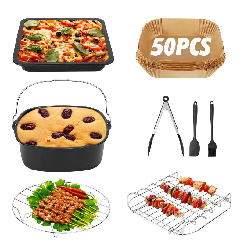 Komplet akcesoriów do frytkownicy beztłuszczowej 5.5L 9 narzędzi w zestawie