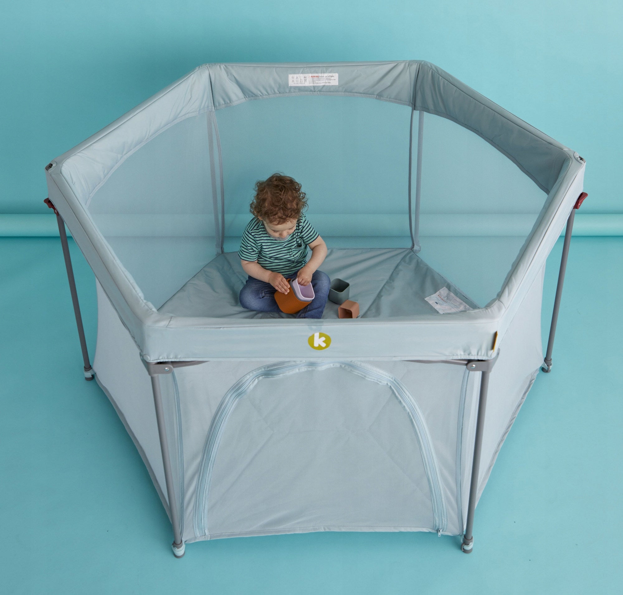 Koo-di Folding Playpen - Spring Water Kind playpen