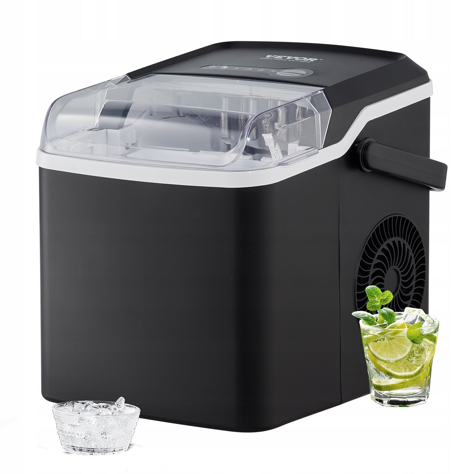 Kostkarka do lodu Vevor IMB1000UL czarny 105 W
