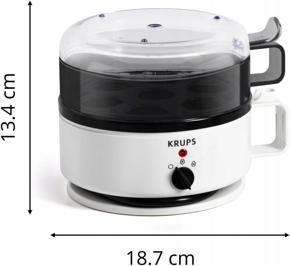 Krups Ovomat EG233115 egg cooker 7 eggs Super Egg Boiler Dominant color white