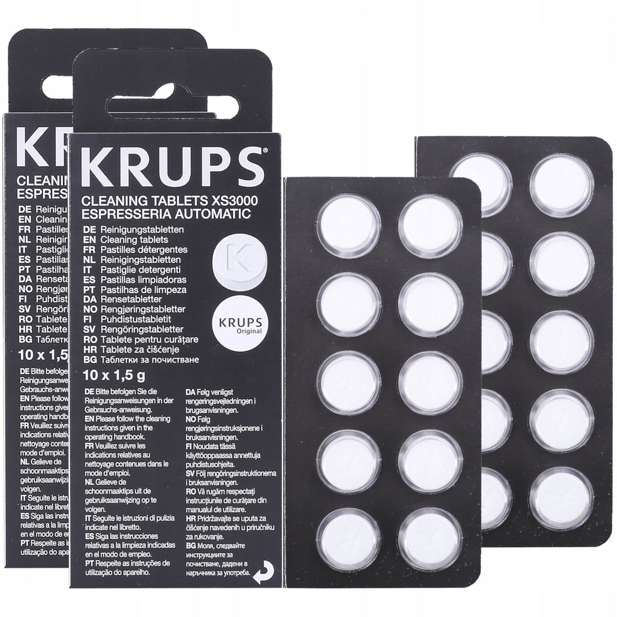 Krups XS3000 Espresso Machine Cleaning Tablets