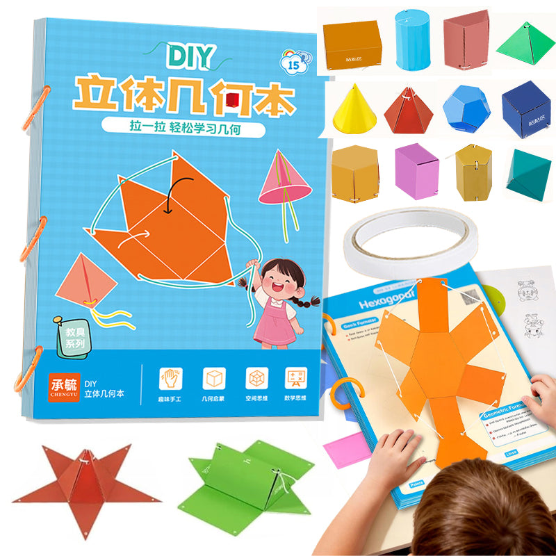 KsiążKa O Geometrii Brył – 3d Montessori KsiążKa MyśLenie Przestrzenne