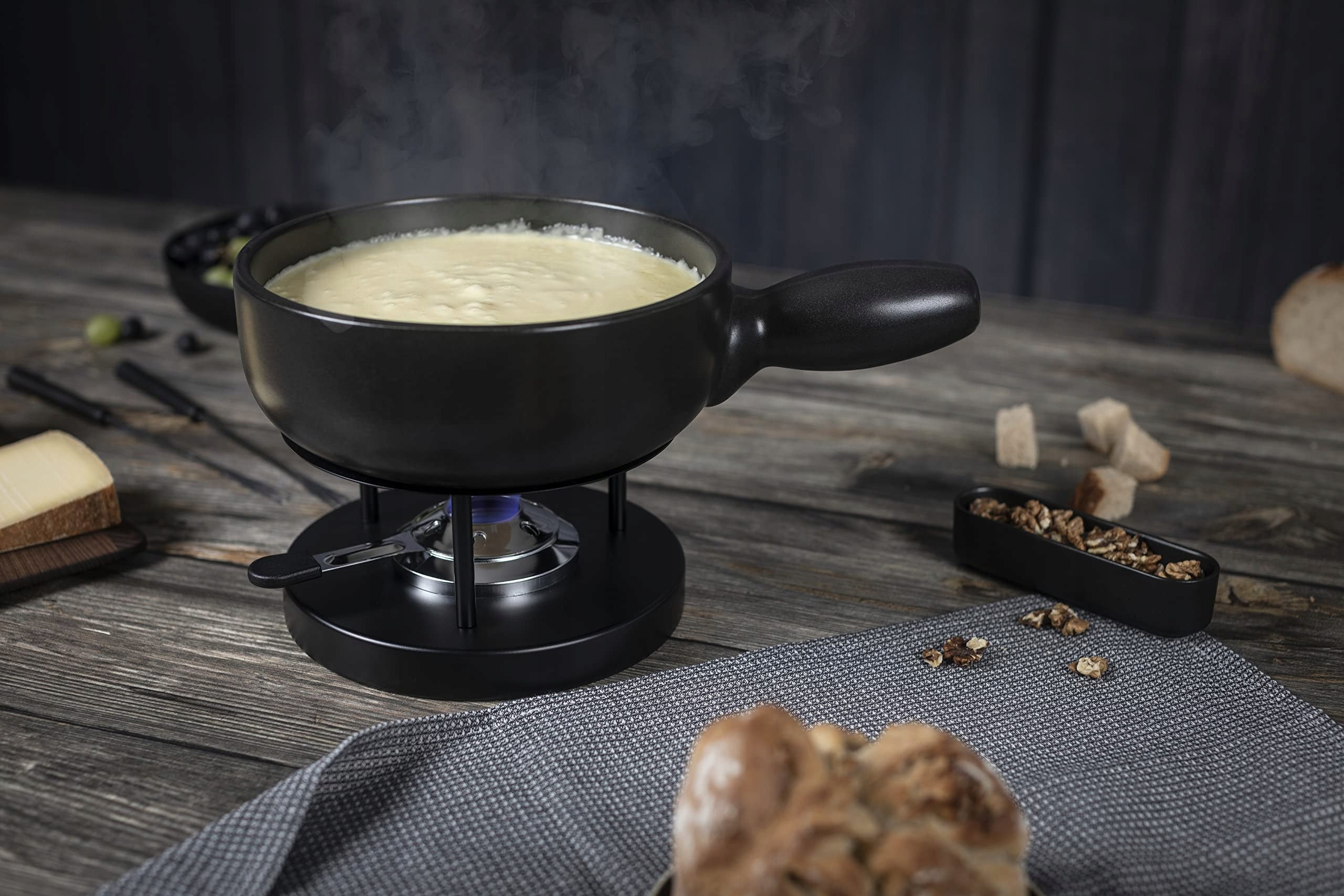 Kuhn Rikon Caquelon Induktion Classic black 23 cm clay fondue Manufacturer code 7610154322847