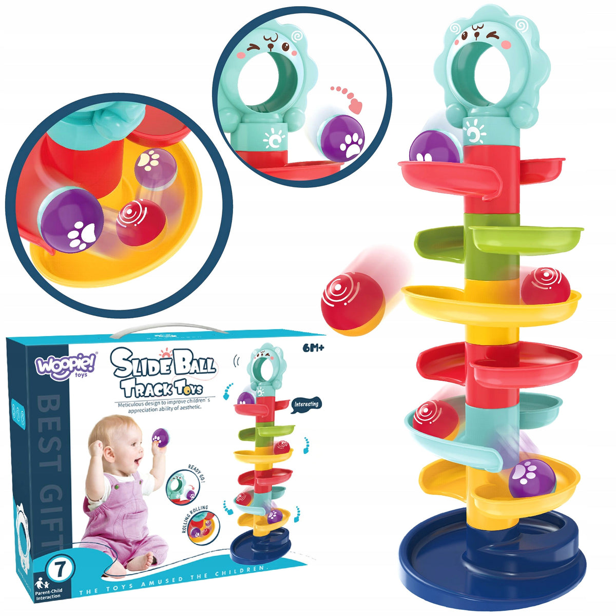 Kulodrom Ball Track Set Spiral + 2 Balls