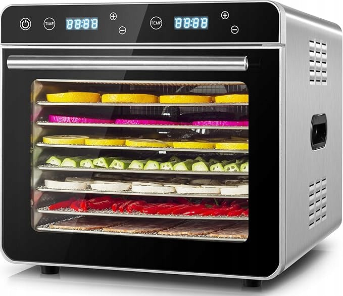 Kwasyo Food Dryer for Food Stainless Steel 8 Trays LED 700W