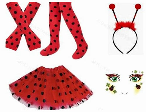 LADYBUG COSTUME ACCESSORY SET RED TUTU (40 CM) halloween