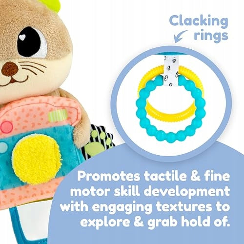 LAMAZE Arty Says Cheese - Clip and Go Baby Pram Toys - Sensory Toys for Bab Brand Lamaze