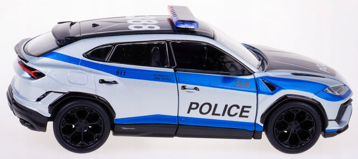 LAMBORGHINI URUS PERFORMANTE POLICE METAL MODEL KINSMART 1:40 Brand Kinsmart