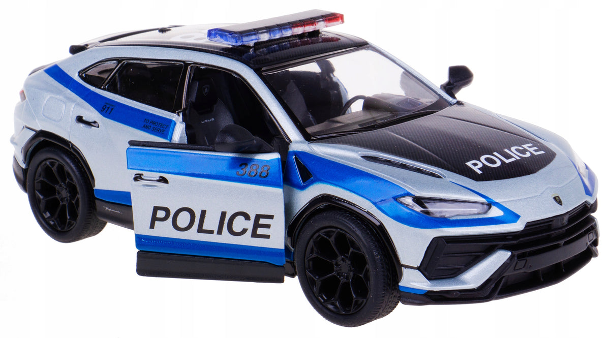 LAMBORGHINI URUS PERFORMANTE POLICE METAL MODEL KINSMART 1:40