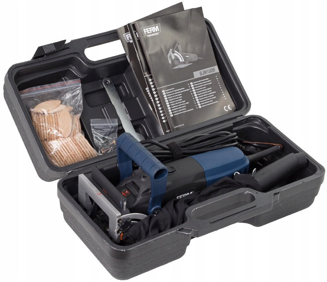 LAMELOWANICA 900W Nut Milling Machine, Aluminum Base, Suitcase SET FERM Maximum power 900 W