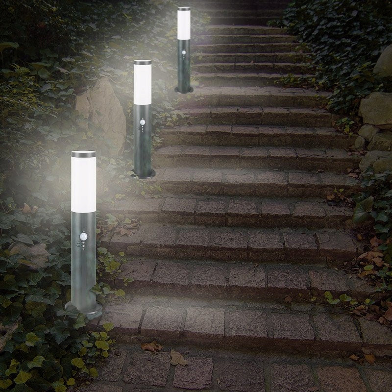 LAMP GARDEN LAMP ANTHRACITE 48cm MOTION SENSOR Power supply mains
