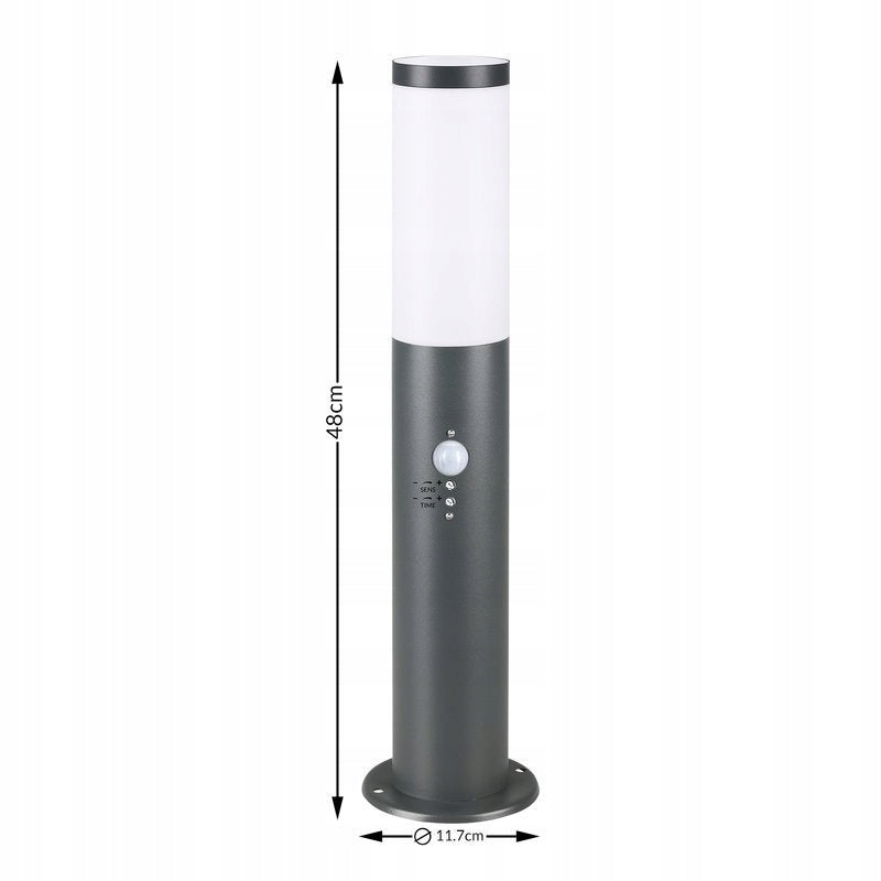 LAMP GARDEN LAMP ANTHRACITE 48cm MOTION SENSOR Product height 48 cm