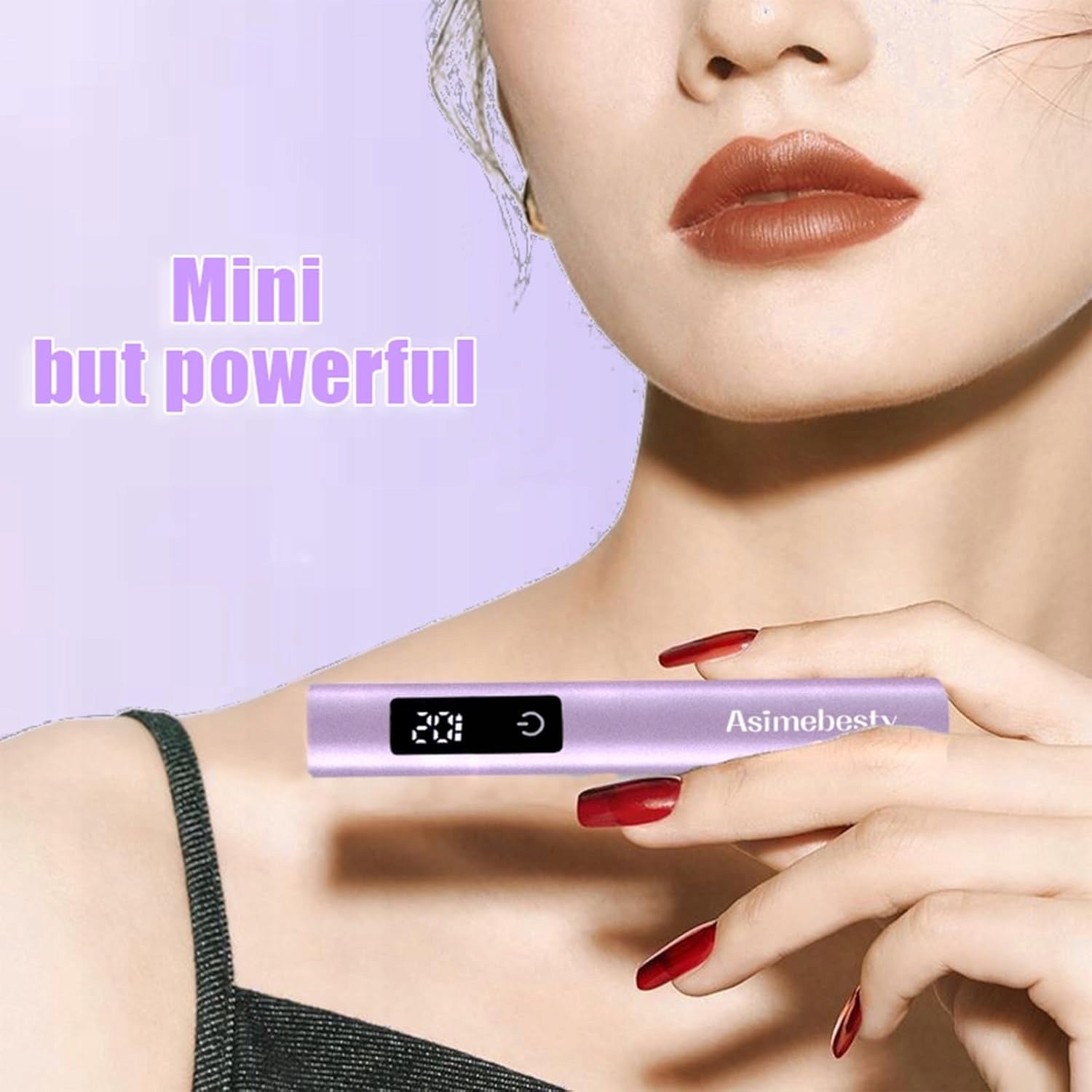 LAMP UV LAMP FOR GEL NAILS MINI USB LED LAMP 3 MODES PURPLE EAN (GTIN) 0095236584523