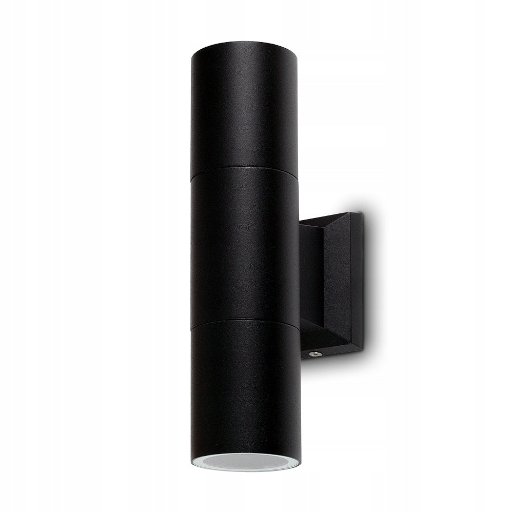 LAMP WALL LAMP MODERN OUTDOOR FACADE METAL IP54 2 x GU10 BLACK