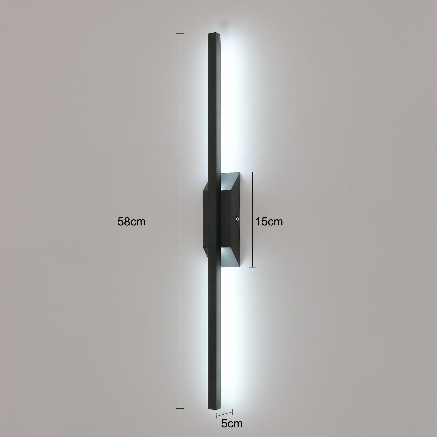 LAMPA LINIOWA SCIENNA LED KINKIET CZARNA NOWOCZESNA 8W 3000K/4500K/6500K Manufacturer code RSV-30910517