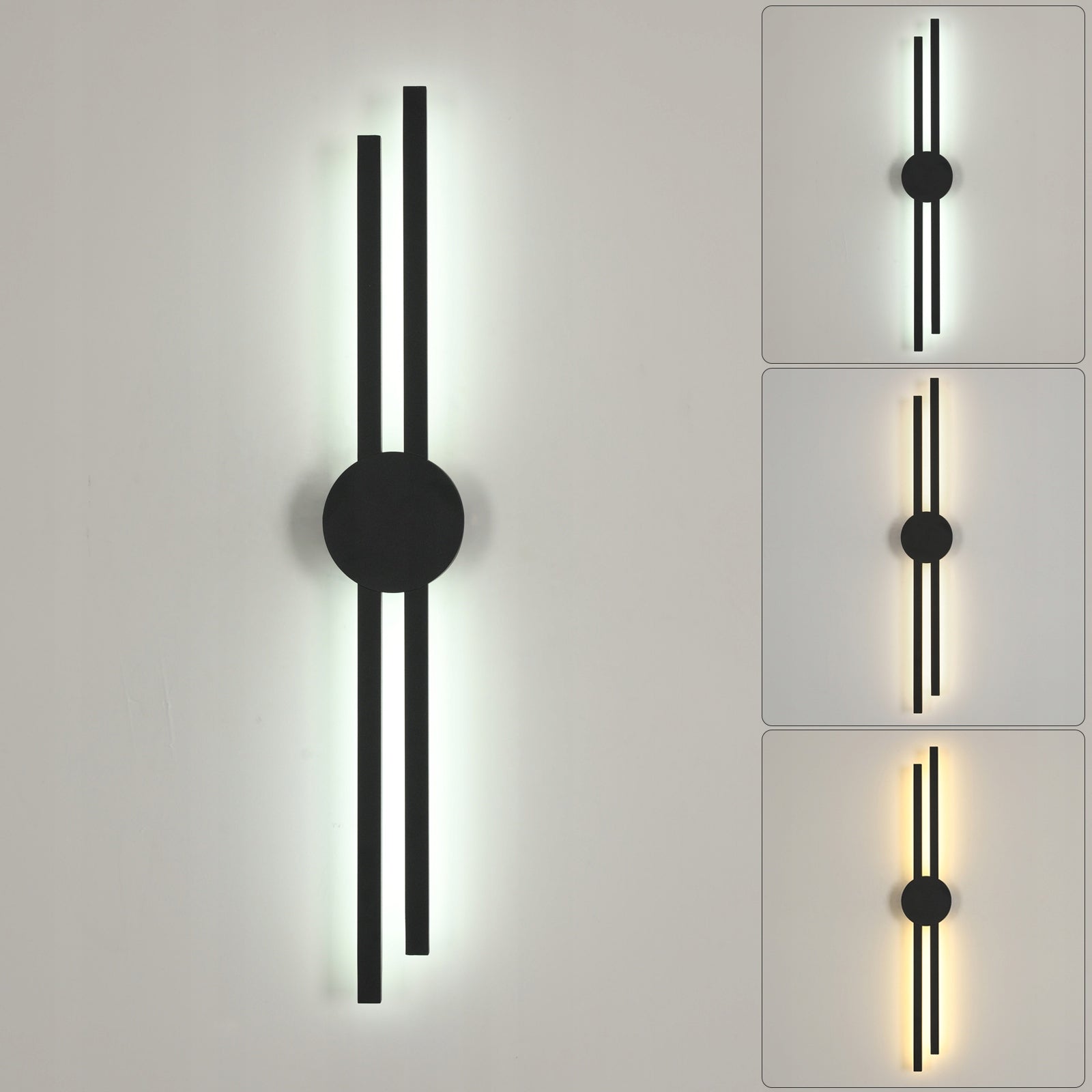 LAMPA SCIENNA CZARNA KINKIET LED NOWOCZESNA KORYTARZ 3000K/4500K/6500K 15W Manufacturer code 30910518