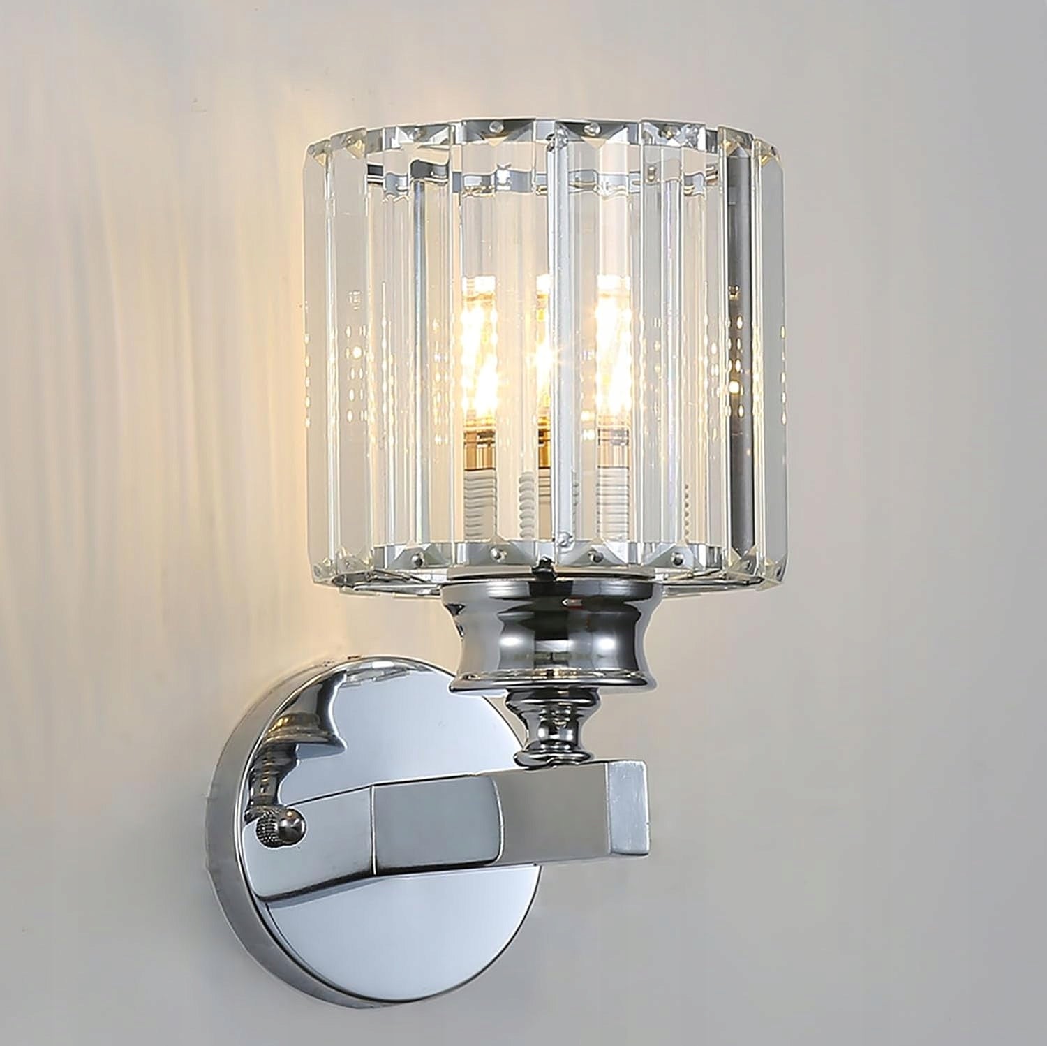 LAMPA SCIENNA E27 KINKIET SCIENNY KRYSZTALOWY LOFT CHROM SALONU NOWOCZESNA Packaging status original