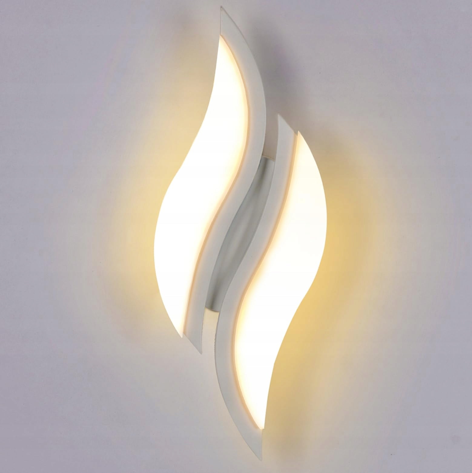 LAMPA SCIENNA LED KINKIET BIAŁA NOWOCZESNA DO SALONU KORYTARZ 3000K 12W