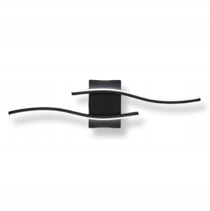 LAMPA SCIENNA LED KINKIET CZARNA NOWOCZESNA DO SALONU KORYTARZ 20W 6500K Packaging status original