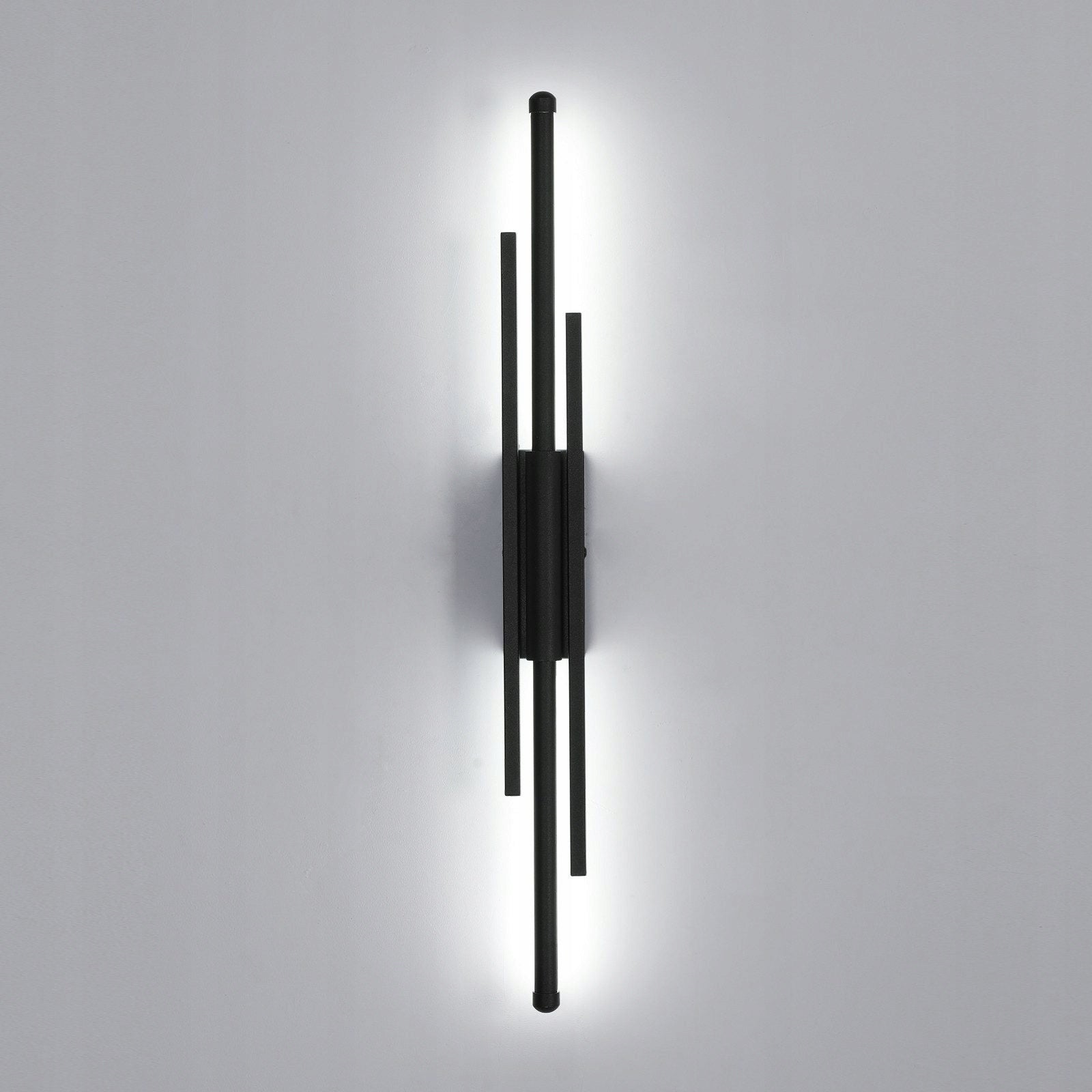 LAMPA SCIENNA LED KINKIET CZARNA SALONU NOWOCZESNA W KORYTARZ 6500K 8W