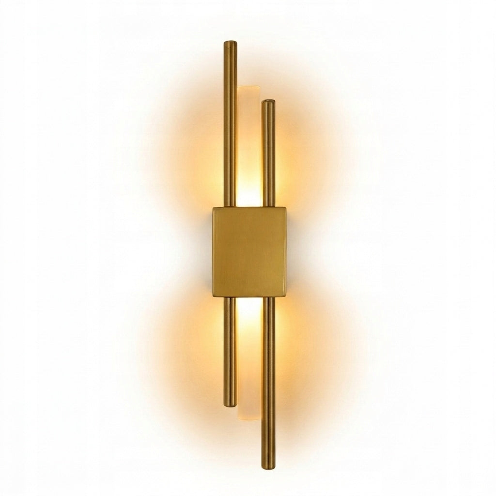 LAMPA ŚCIENNA ZŁOTY KINKIET LED NOWOCZESNA W KORYTARZ SALONU 10W 3000K Packaging status original