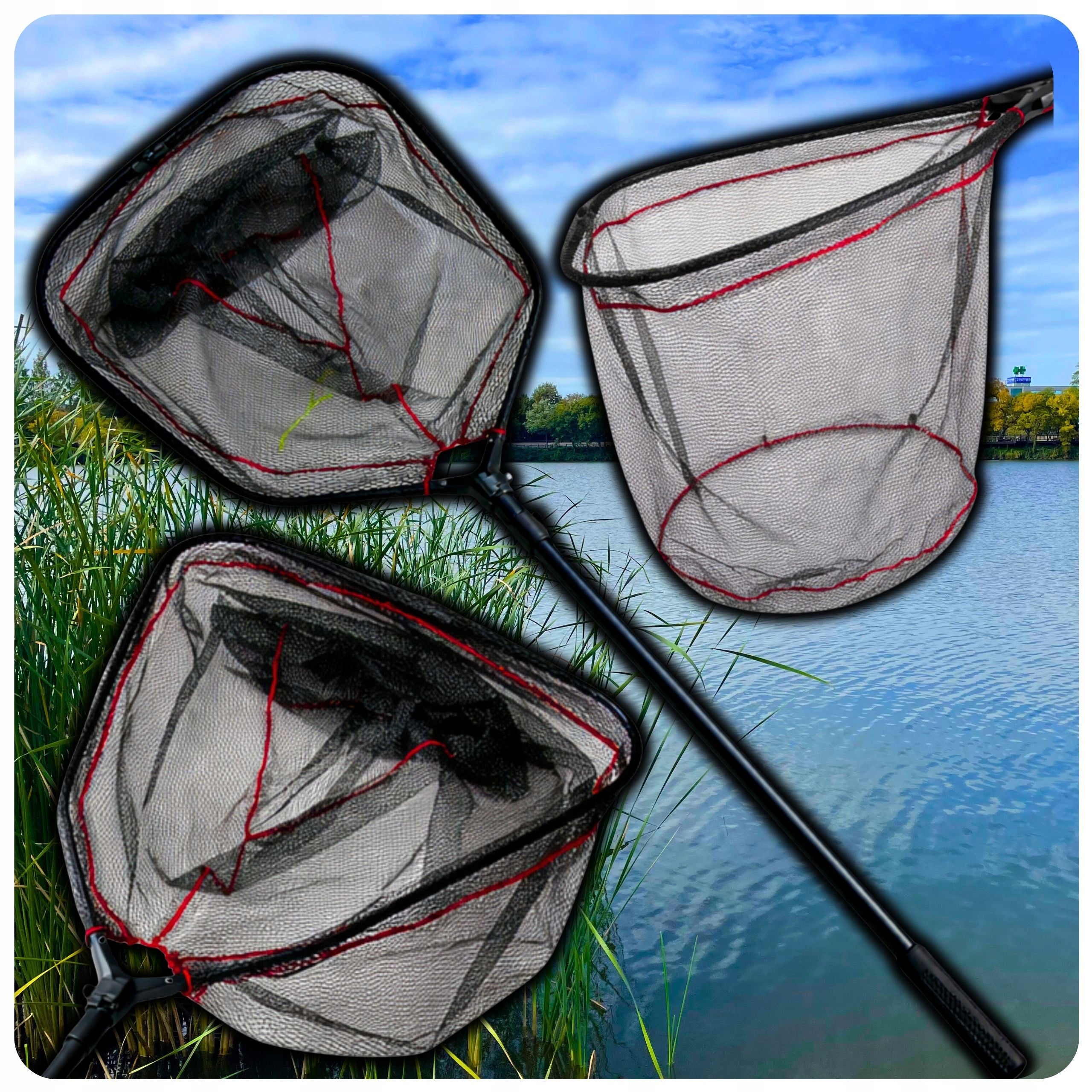 LANDING NET RUBBERIZED FISHING LANDING NET FOR FISH XXL TELESCOPIC LANDING NET Manufacturer code podbierak wędkarski 230 cm