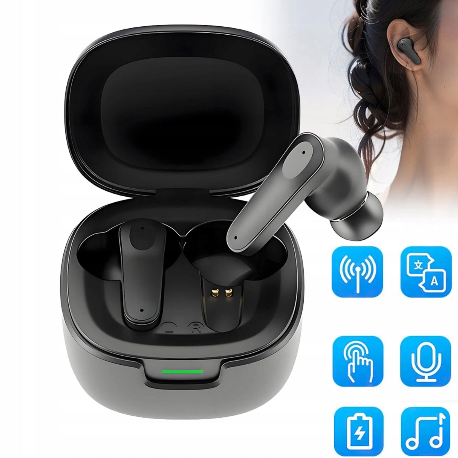 LANGUAGE TRANSLATOR HEADPHONES SMART ELECTRONIC TRANSLATOR