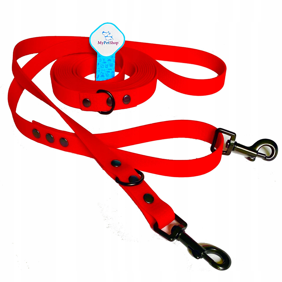 LANYARD for Dog CLIP-ON BIOTHANE 2,5-3,5 -5m TRAINING STRONG WIDE 20mm Packaging status original