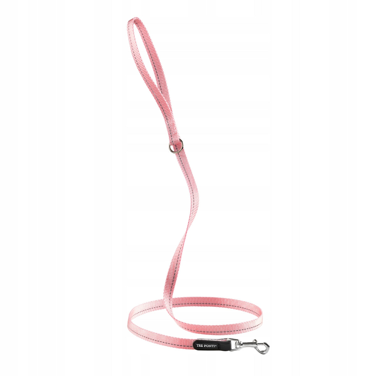 LANYARD for small dog TRE PONTI Pink with reflective 130cm Italian