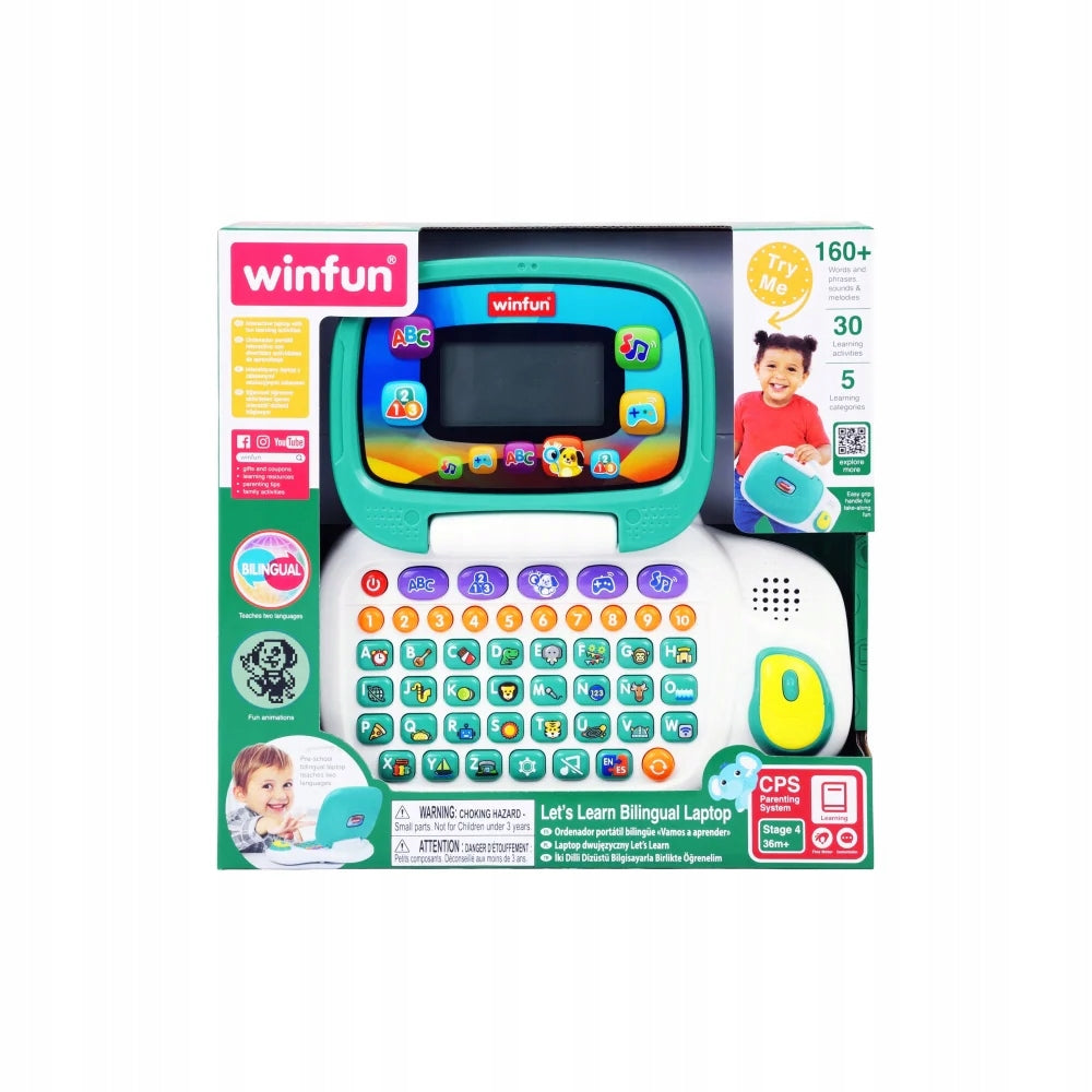 LAPTOP FOR CHILDREN EDUCATIONAL COMPUTER BILINGUAL INTERACTIVE FOR LEARNING Packaging status original