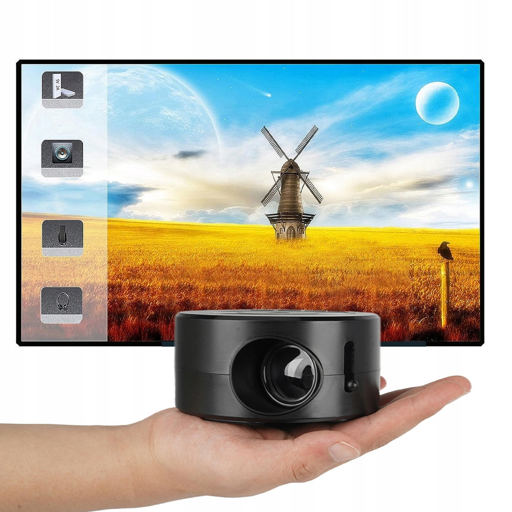 LAPTOP TV PROJECTOR PORTABLE SMALL PHONE PROJECTOR 1080P Packaging status original