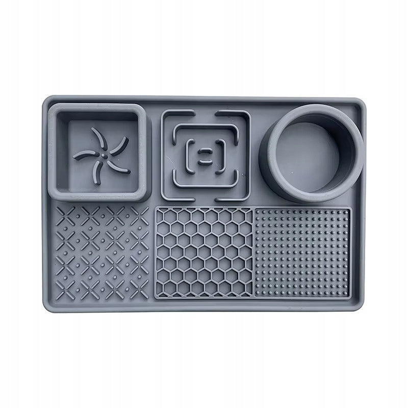 LARGE 2IN1 CAT DOG MAT FOR LICKING AND FEEDING FOOD SLOWING BOWL Packaging status original